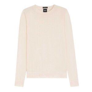 Boss Womens/Ladies Ferpina Plain Knitted Sweater / Natural